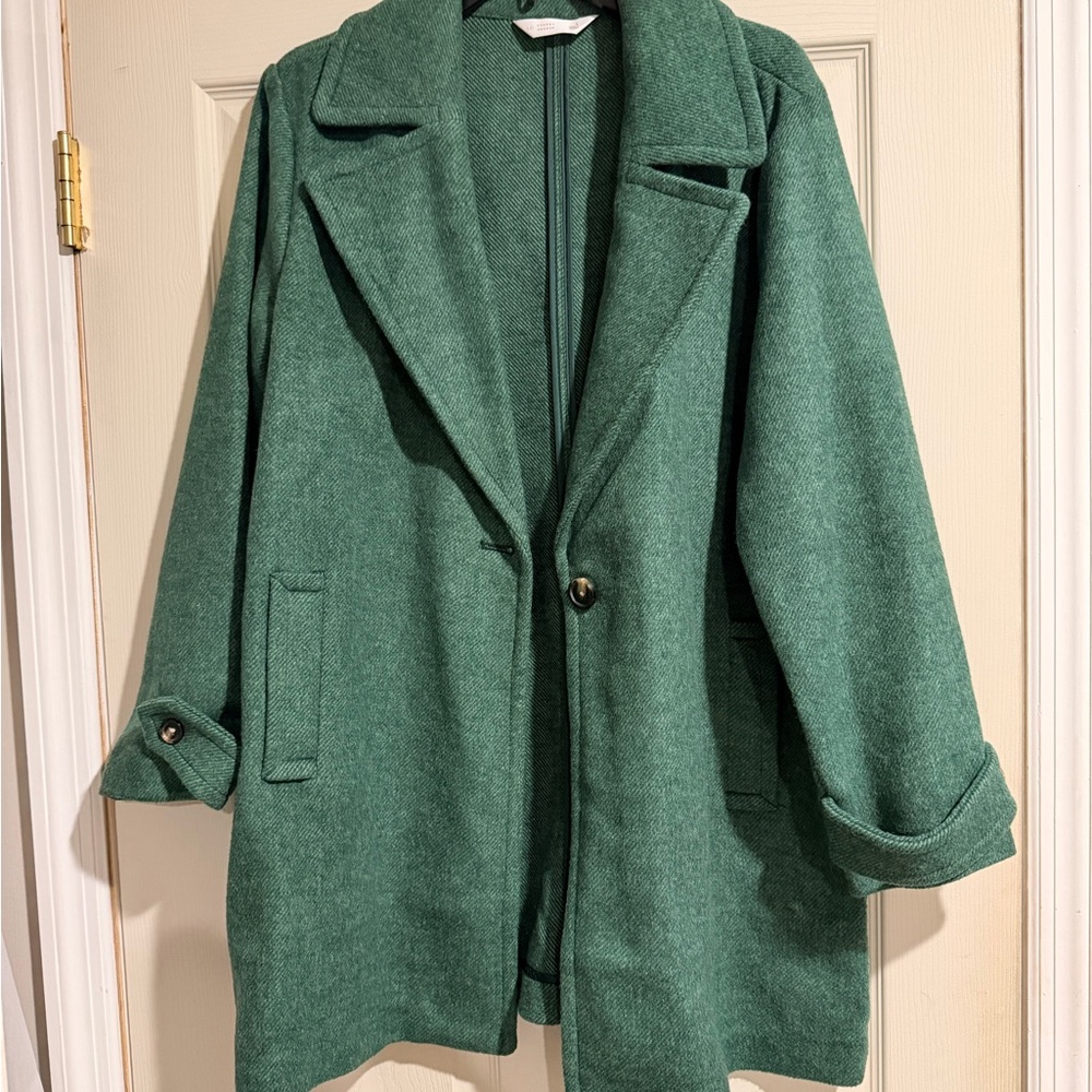 LC Lauren Conrad Forest Green Pea Coat